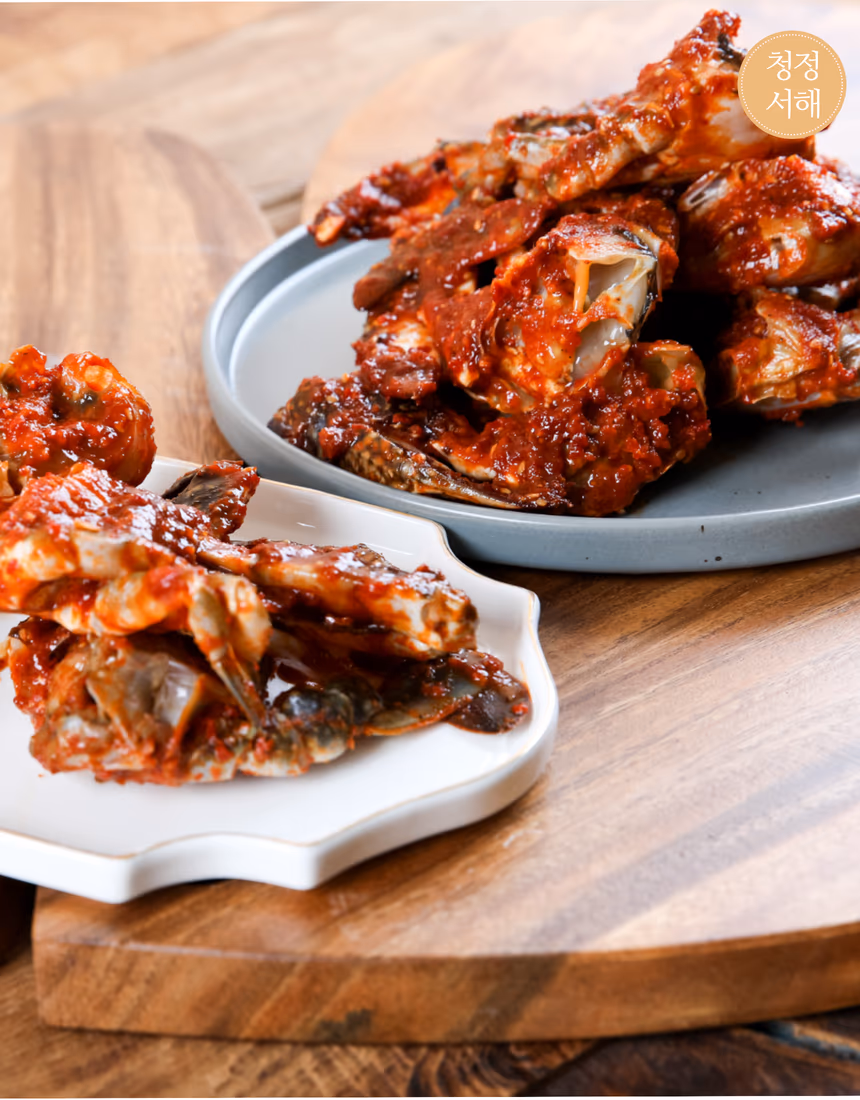 연평도산 꽃게 원물 컷 - 산지 특성 전달