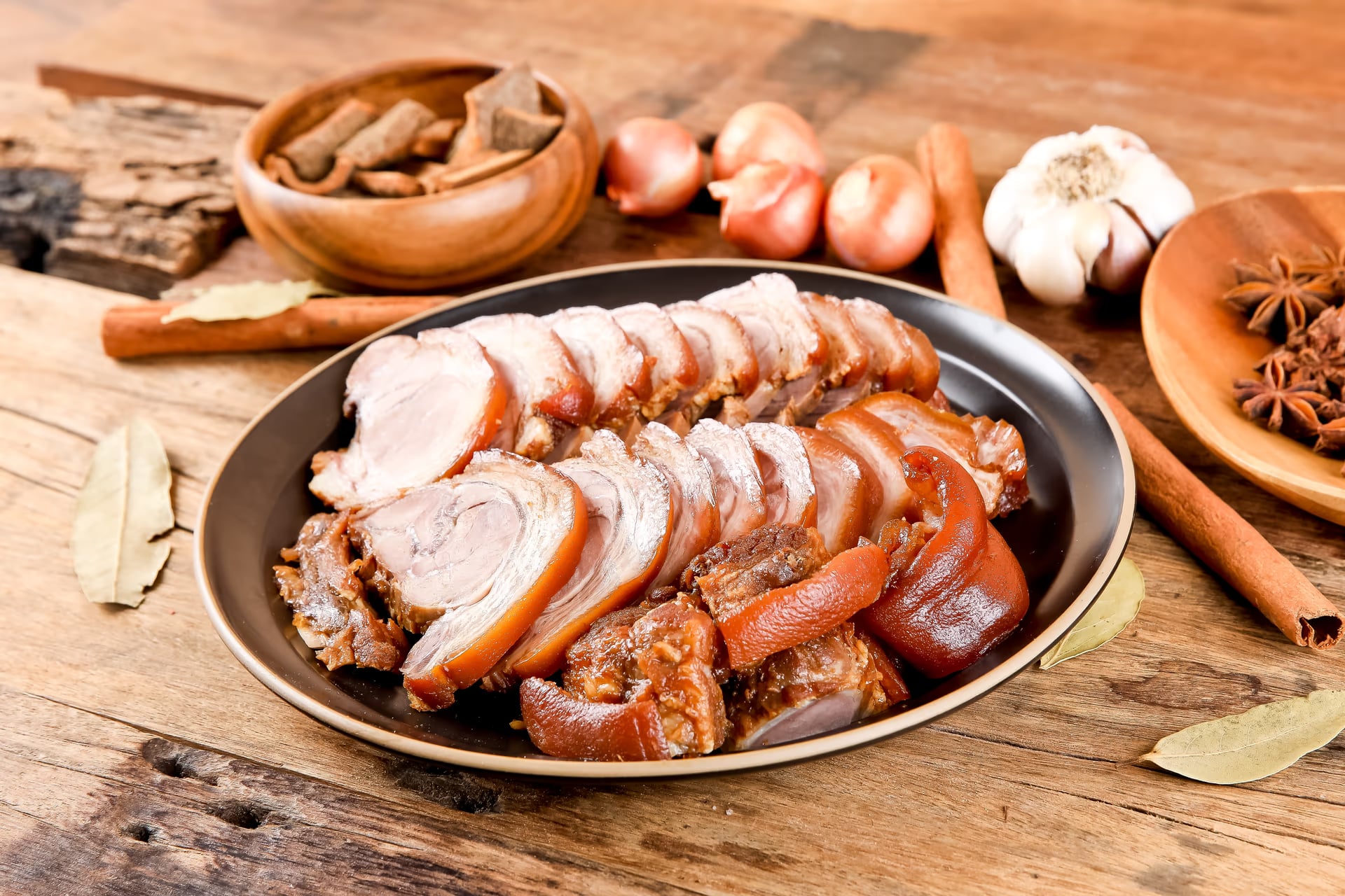 순살족발 단면 컷 - 부위 결 정보 전달