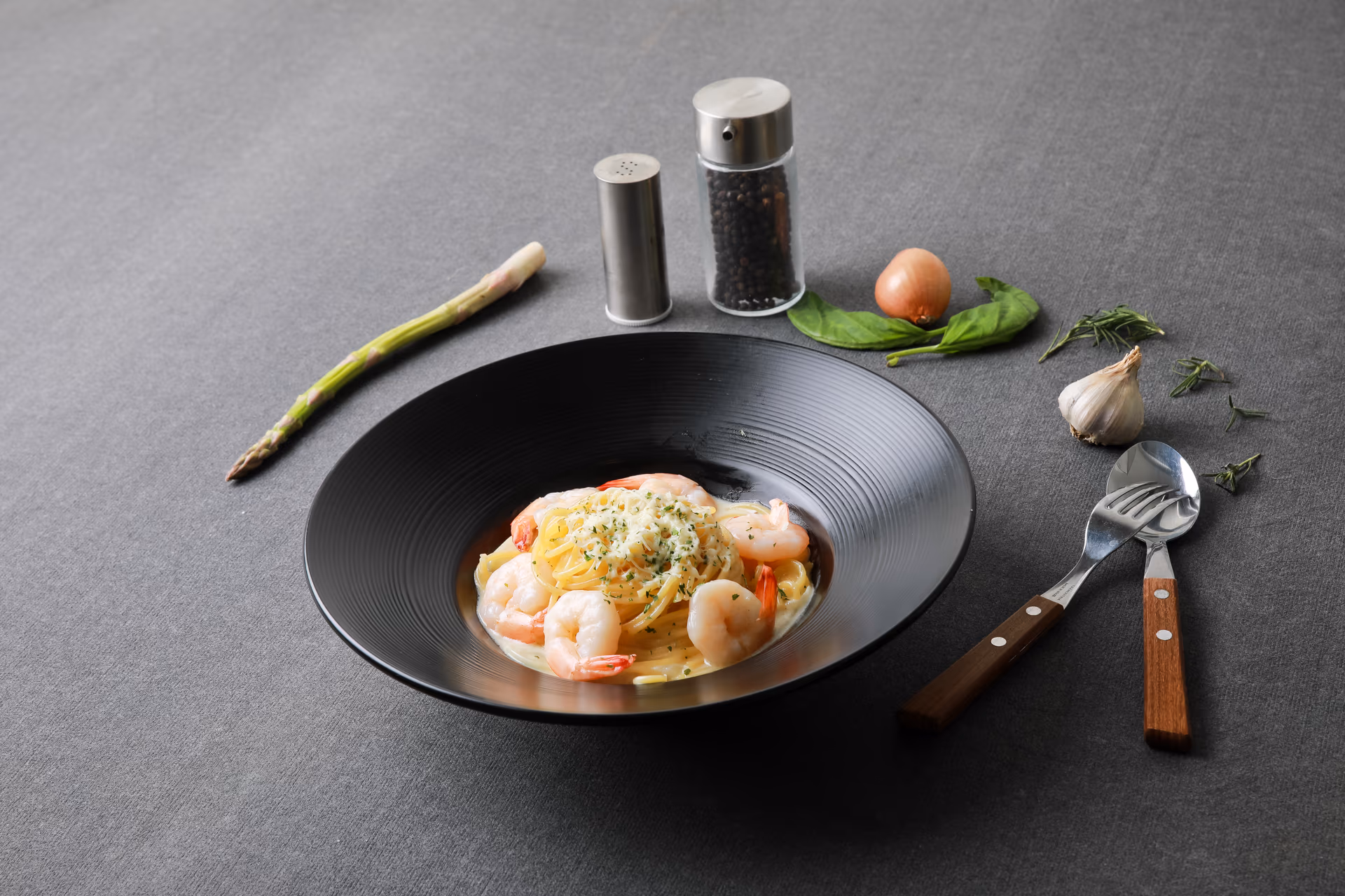 펜네 파스타 45도 앵글 컷 - 형태 식별 강화